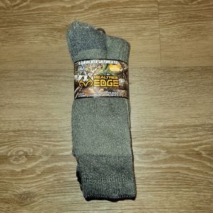 2 Pack Realtree Edge Carolina Ultimate Socks Men's Wool Blend Size 9-13 New